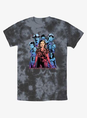 Stranger Things Eleven & Group Tie-Dye T-Shirt