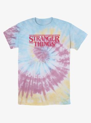 Stranger Things Spooky Logo Tie-Dye T-Shirt