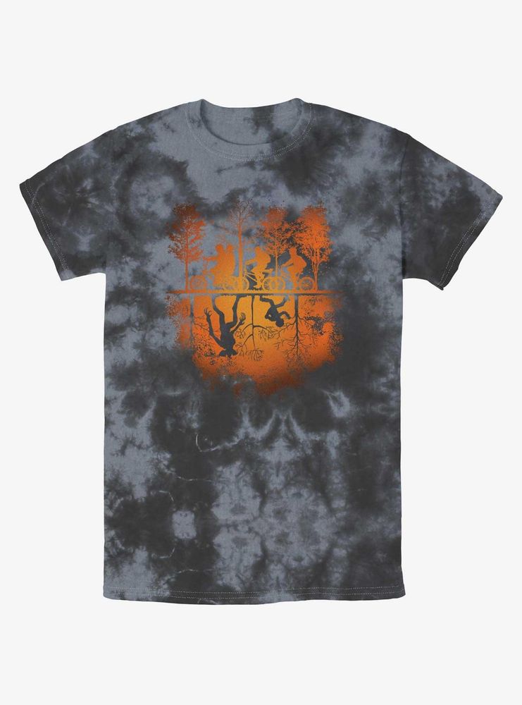 Stranger Things Spooky Upside Down Tie-Dye T-Shirt