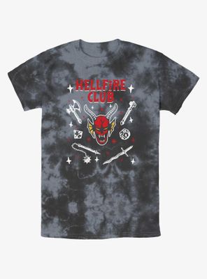 Stranger Things Textbook Hellfire Club Tie-Dye T-Shirt