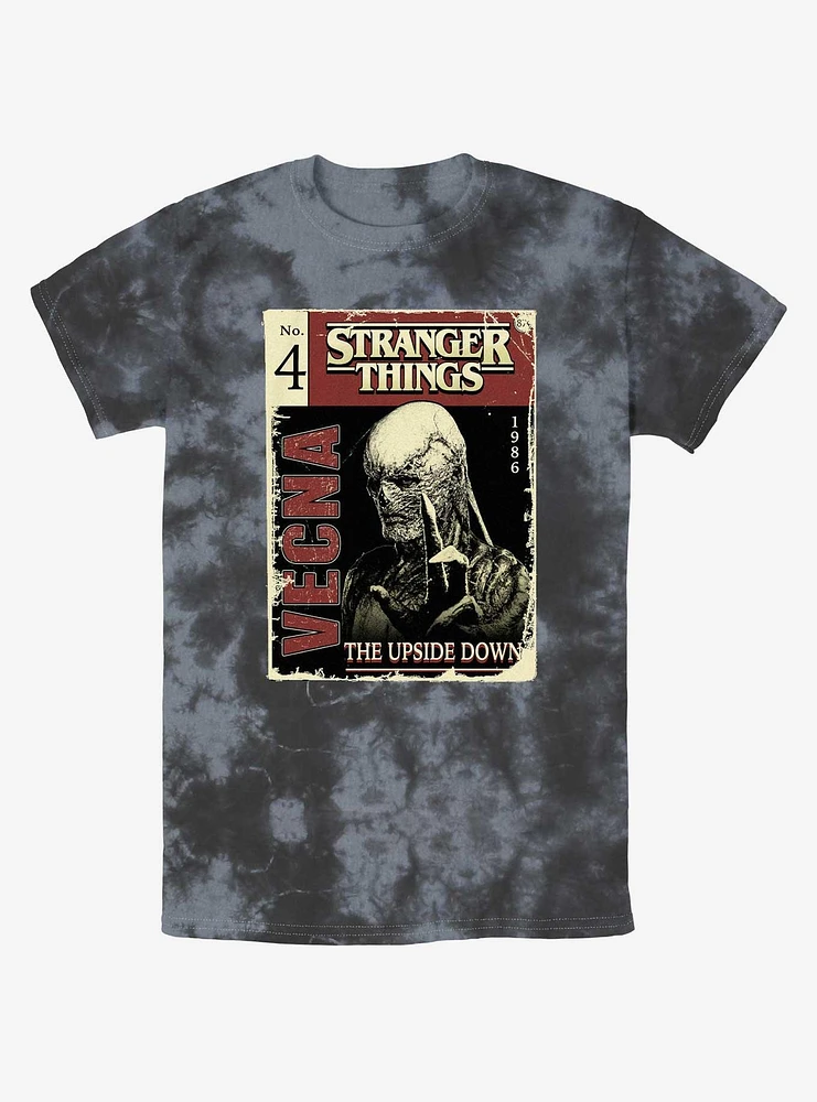 Stranger Things Vecna Pulp Comic Tie-Dye T-Shirt