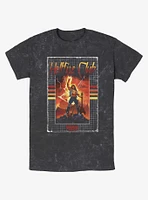 Stranger Things Eddie Munson Hellfire Club VHS Mineral Wash T-Shirt