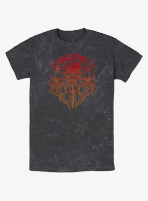 Stranger Things Hellfire Club Weapon Mineral Wash T-Shirt