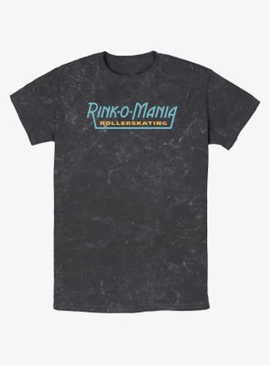 Stranger Things Rink-O-Mania Logo Mineral Wash T-Shirt