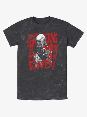 Stranger Things Vecna Suffering At An End Mineral Wash T-Shirt