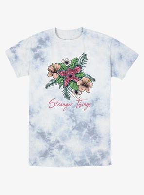 Stranger Things Floral Tie-Dye T-Shirt