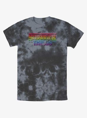 Stranger Things Rainbow Logo Tie-Dye T-Shirt