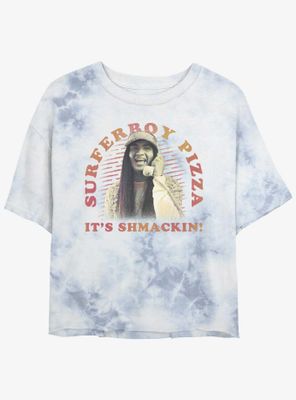 Stranger Things Argyle Shmackin Tie-Dye Womens Crop T-Shirt
