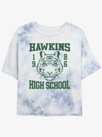 Stranger Things Hawkins High School 1986 Tie-Dye Womens Crop T-Shirt