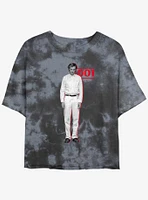 Stranger Things Test Subject 001 Tie-Dye Womens Crop T-Shirt
