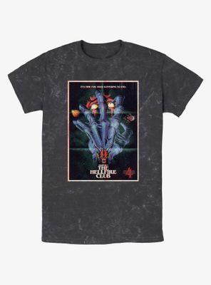 Stranger Things X Butcher Billy The Hellfire Club Mineral Wash T-Shirt