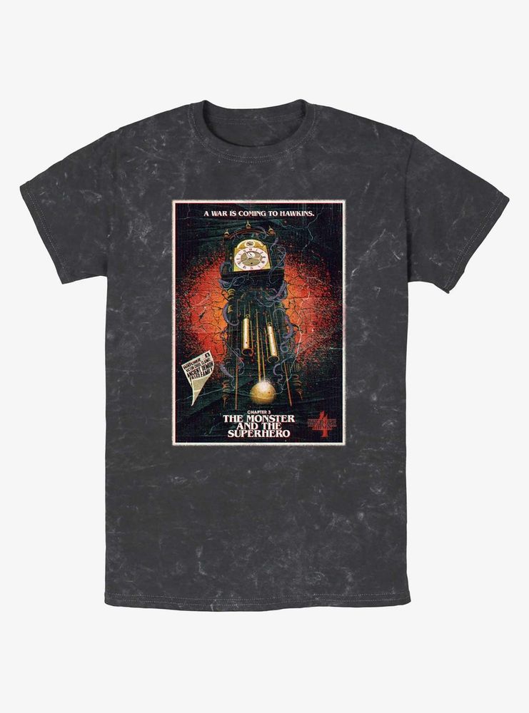 Stranger Things X Butcher Billy The Monster And Superhero Mineral Wash T-Shirt