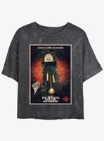 Stranger Things X Butcher Billy The Monster And Superhero Mineral Wash Womens Crop T-Shirt