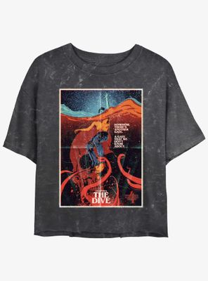 Stranger Things X Butcher Billy The Dive Mineral Wash Womens Crop T-Shirt