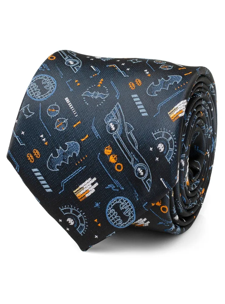 DC Comics Batman Batmobile Black Men's Tie