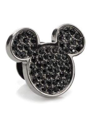 Disney Mickey Mouse Black Pave Crystal Lapel Pin