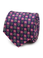 Marvel Guardians of the Galaxy Motifs Purple Men's Tie