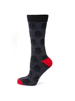 Star Wars Darth Vader Black and Red Men's Sock