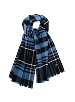 Star Wars The Mandalorian Blue Tartan Scarf