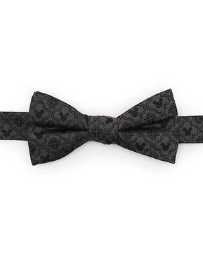 Disney Mickey Mouse Pattern Black Bow Tie