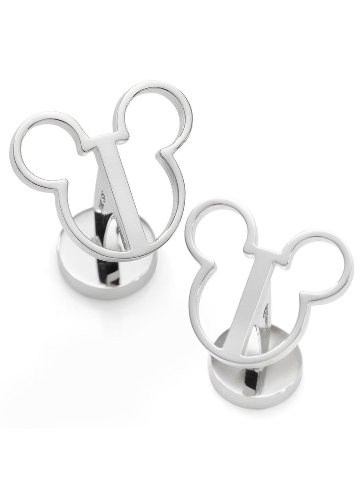 Disney Mickey Mouse Silhouette Cutout Cufflinks