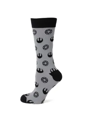 Star Wars Rebel Imperial Gray Men's Sock