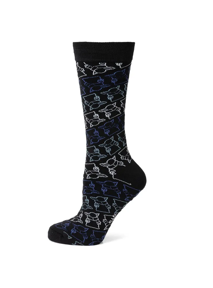 Star Wars The Mandalorian The Child Outline Black Men's Sock