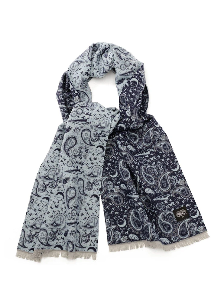 Star Wars Darth Vader Paisley Blue and Gray Scarf