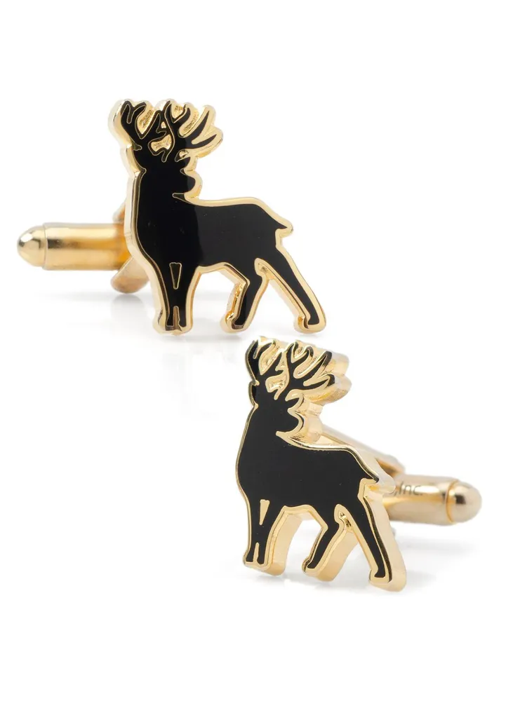 Stag Deer Gold Cufflinks