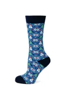 Sweater Weather Blue Men's Socks