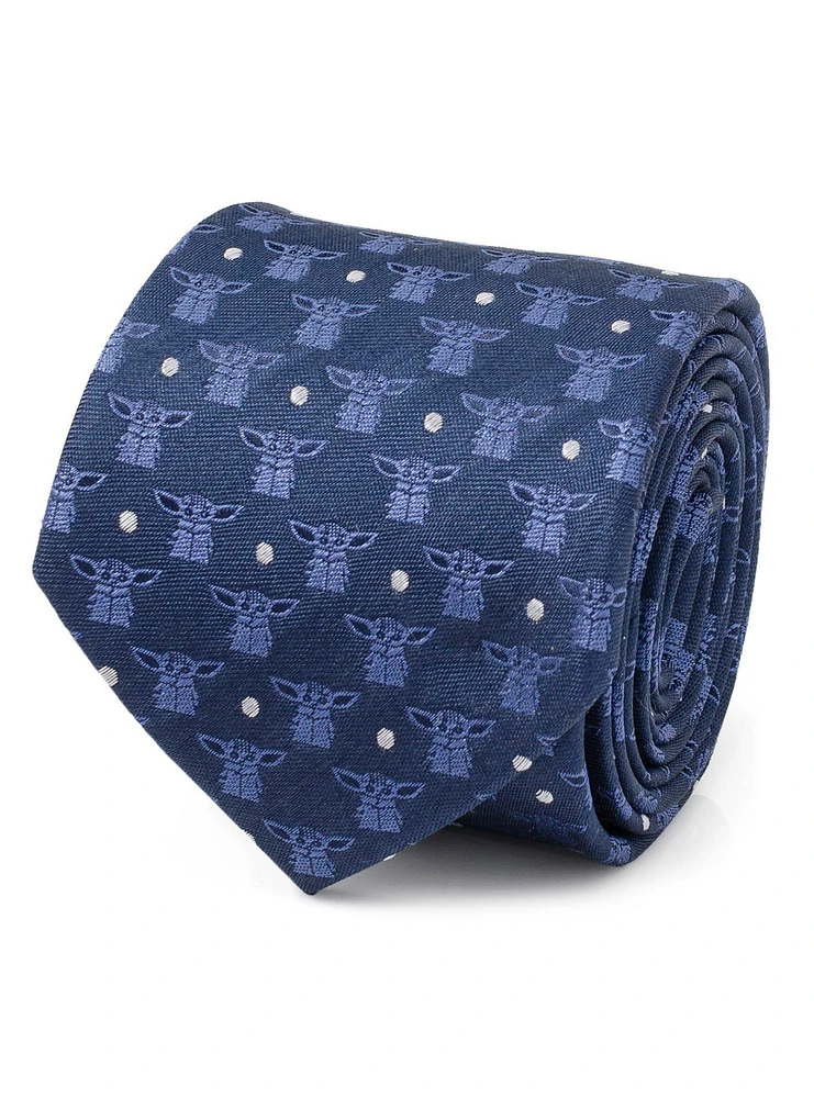 Star Wars The Mandalorian The Child Navy Blue Men's Tie