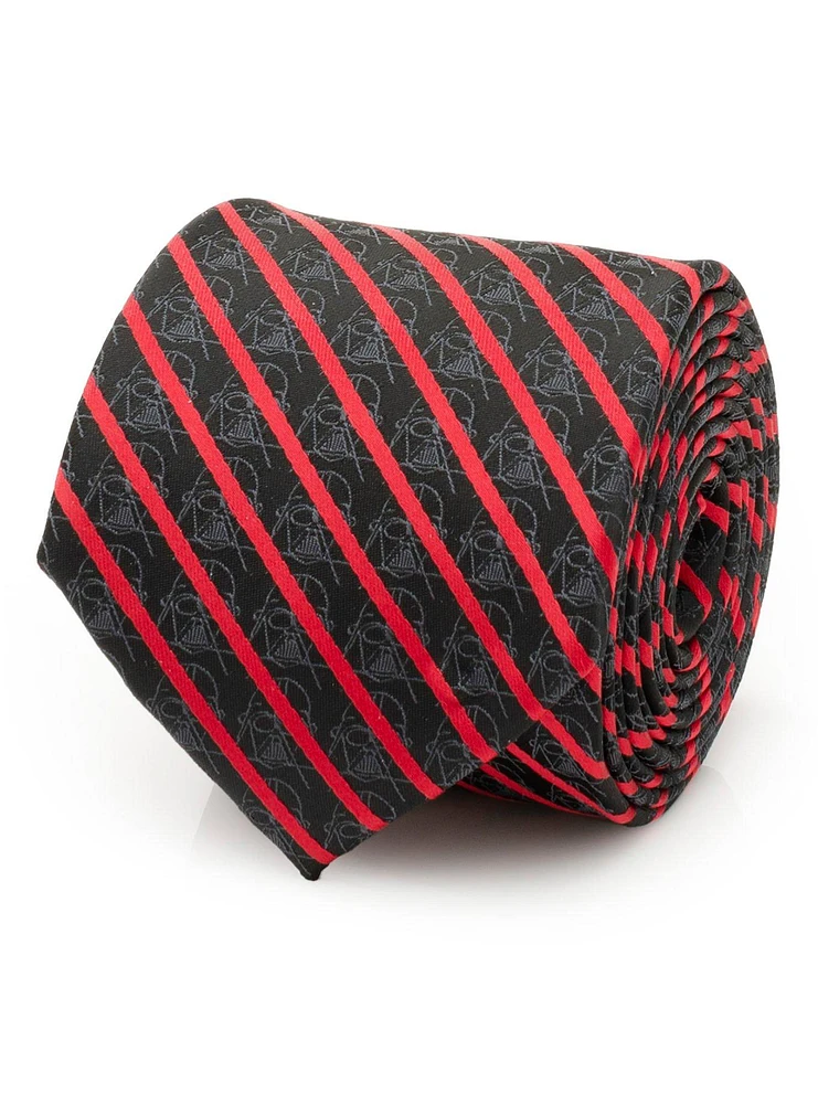 Star Wars Darth Vader Stripe Red Black Men's Tie