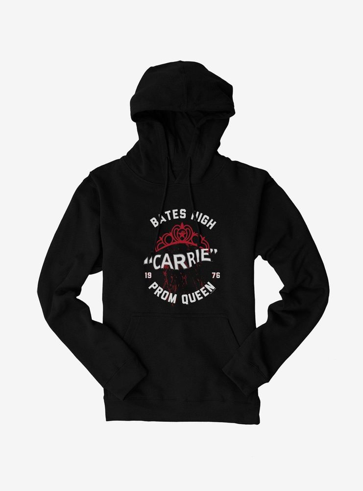 Carrie 1976 Crown Blood Splatter Hoodie