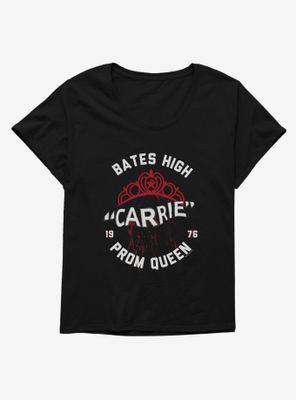 Carrie 1976 Crown Blood Splatter Womens T-Shirt Plus