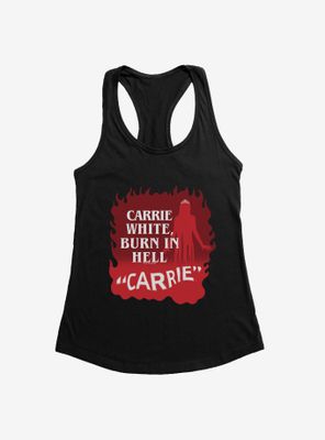 Carrie 1976 Burn Hell Womens Tank Top