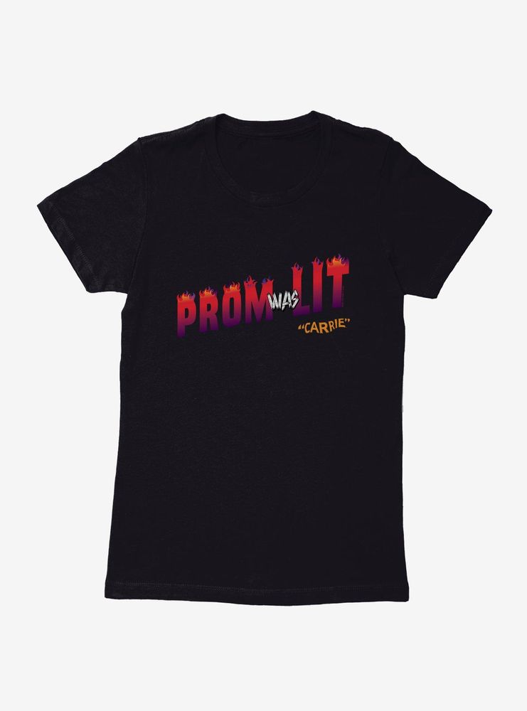 Carrie 1976 Prom Was Lit Womens T-Shirt