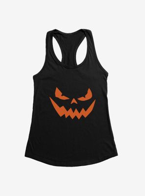 Halloween Evil Jack-O'-Lantern Face Womens Tank Top