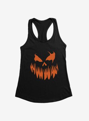 Halloween Monstrous Jack-O'-Lantern Face Womens Tank Top