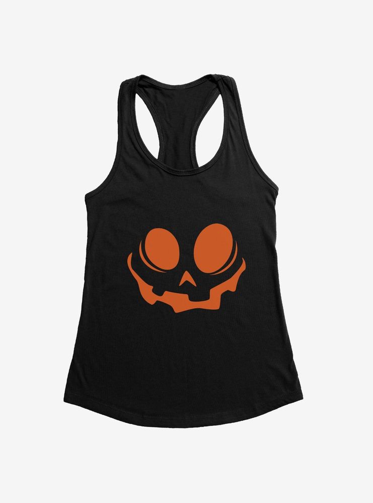 Halloween Quirky Jack-O'-Lantern Face Womens Tank Top