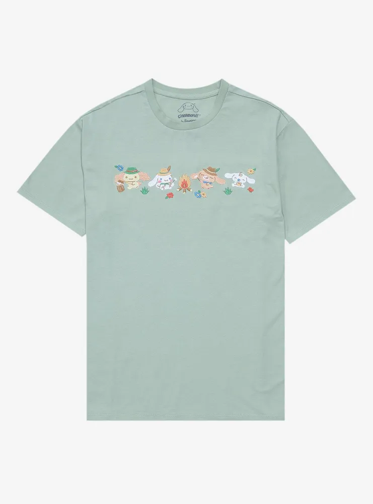 Sanrio Cinnamoroll Camping Group Portrait T-Shirt - BoxLunch Exclusive