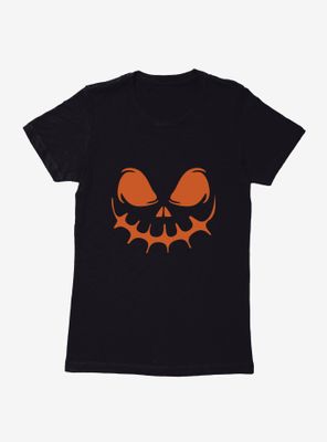 Halloween Haunting Jack-O'-Lantern Face Womens T-Shirt