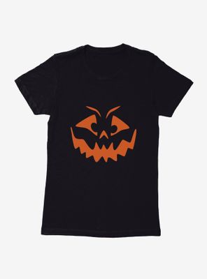 Halloween Mischief Jack-O'-Lantern Face Womens T-Shirt