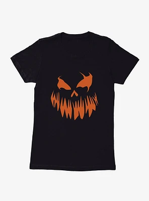 Halloween Monstrous Jack-O'-Lantern Face Womens T-Shirt