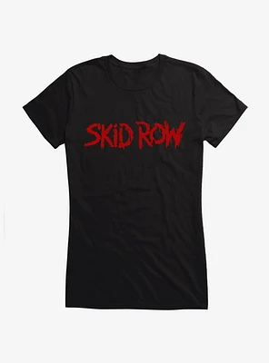 Skid Row Red Logo Girls T-Shirt