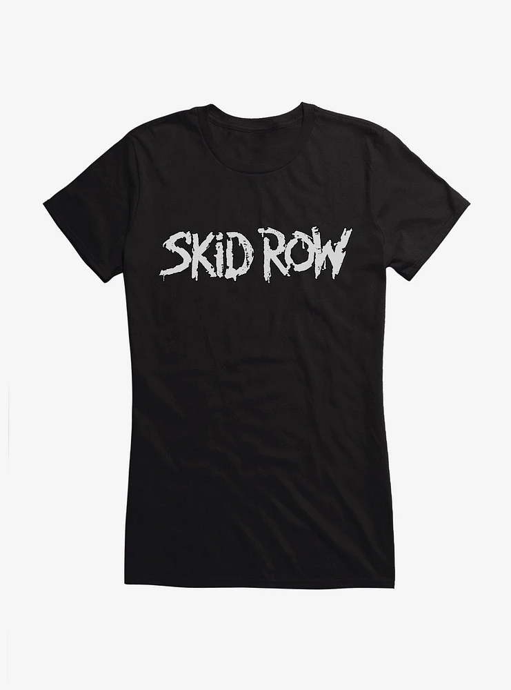 Skid Row White Logo Girls T-Shirt
