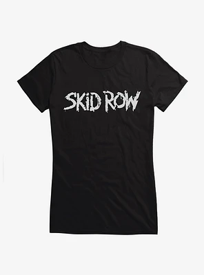 Skid Row White Logo Girls T-Shirt