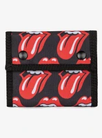 Bugatti Rolling Stones Trifold Wallet with Double Snap Closure Red and Black