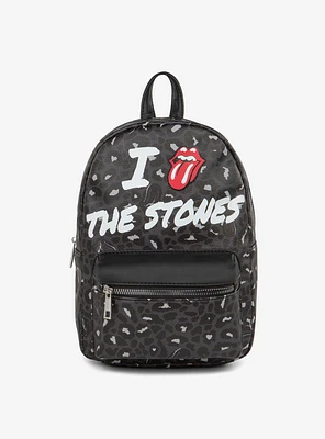 Bugatti Rolling Stones Vegan Leather Mini Backpack Black Pattern
