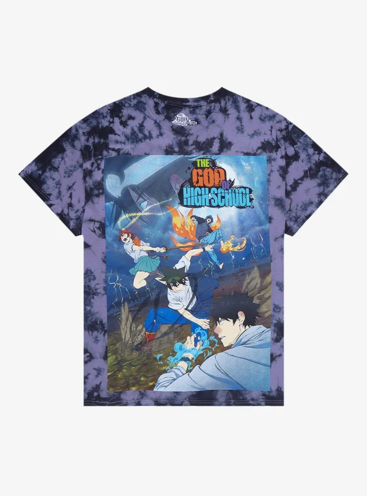 The God Of High School Characters Fighting Tie-Dye T-Shirt