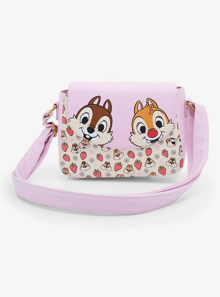 Loungefly Disney Chip 'N' Dale Strawberries Crossbody Bag